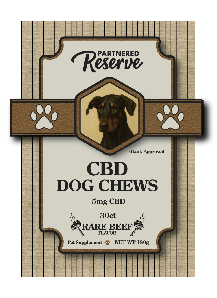 Partnered Reserve CBD Dog Chews Beef