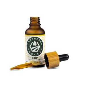 CBD2 bottle and dropper on a white background - White Label CBD Hemp Products for Sale Online