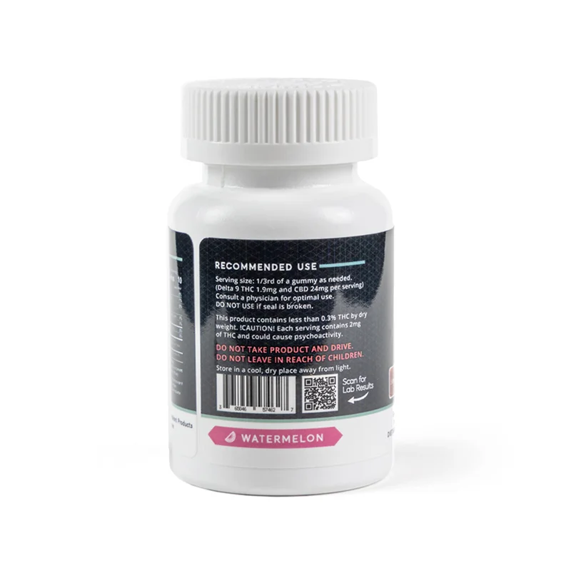 Compliant Products - 5.6mg D9 THC - 10:1 CBD + THC Gummies - 20 Count Jar • Partnered Process LLC