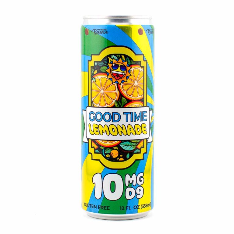 a can of Partnered Reserve Good Time Lemonade on a white background